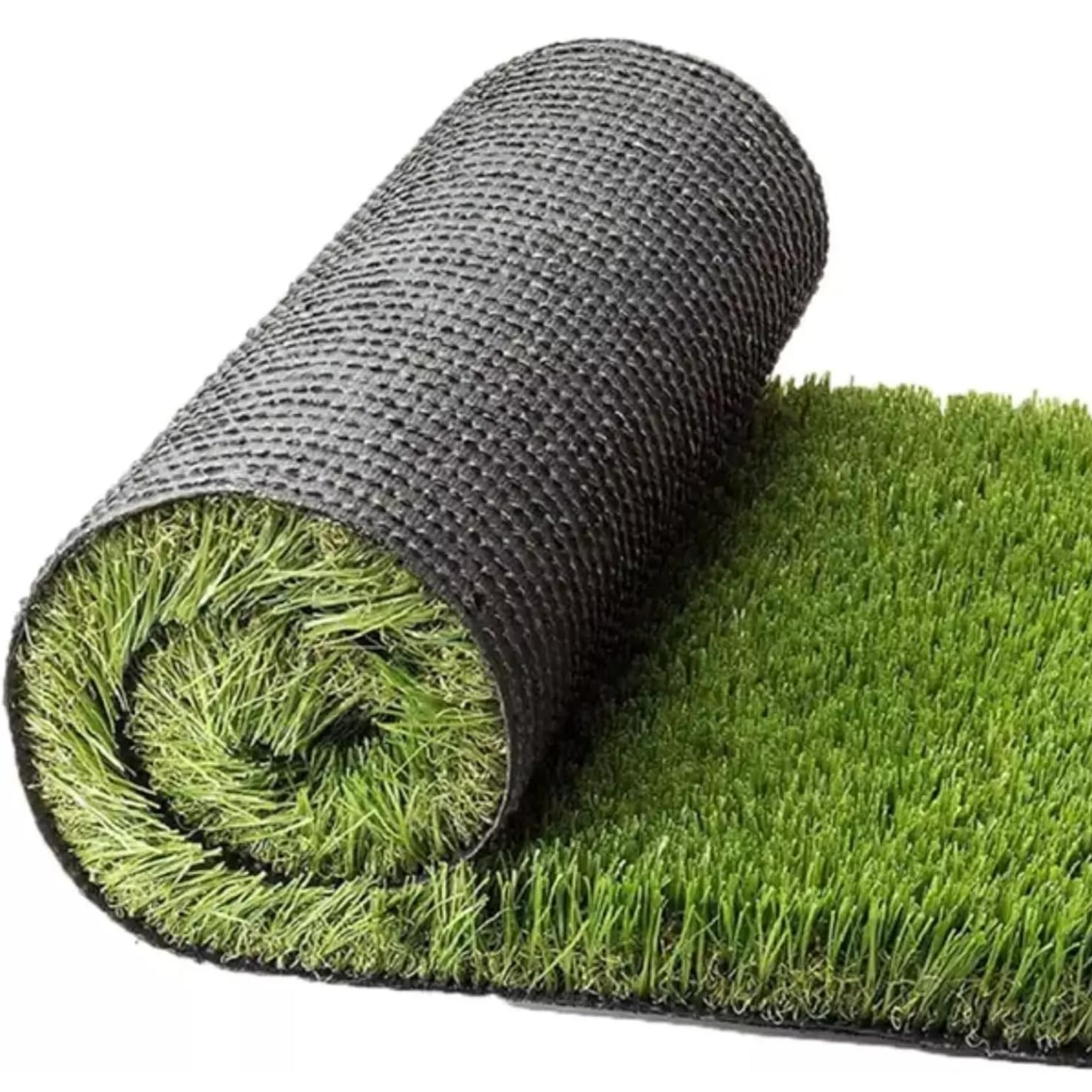 Prato Sintetico in pvc verde con fondo drenante 40mm realistico da esterno