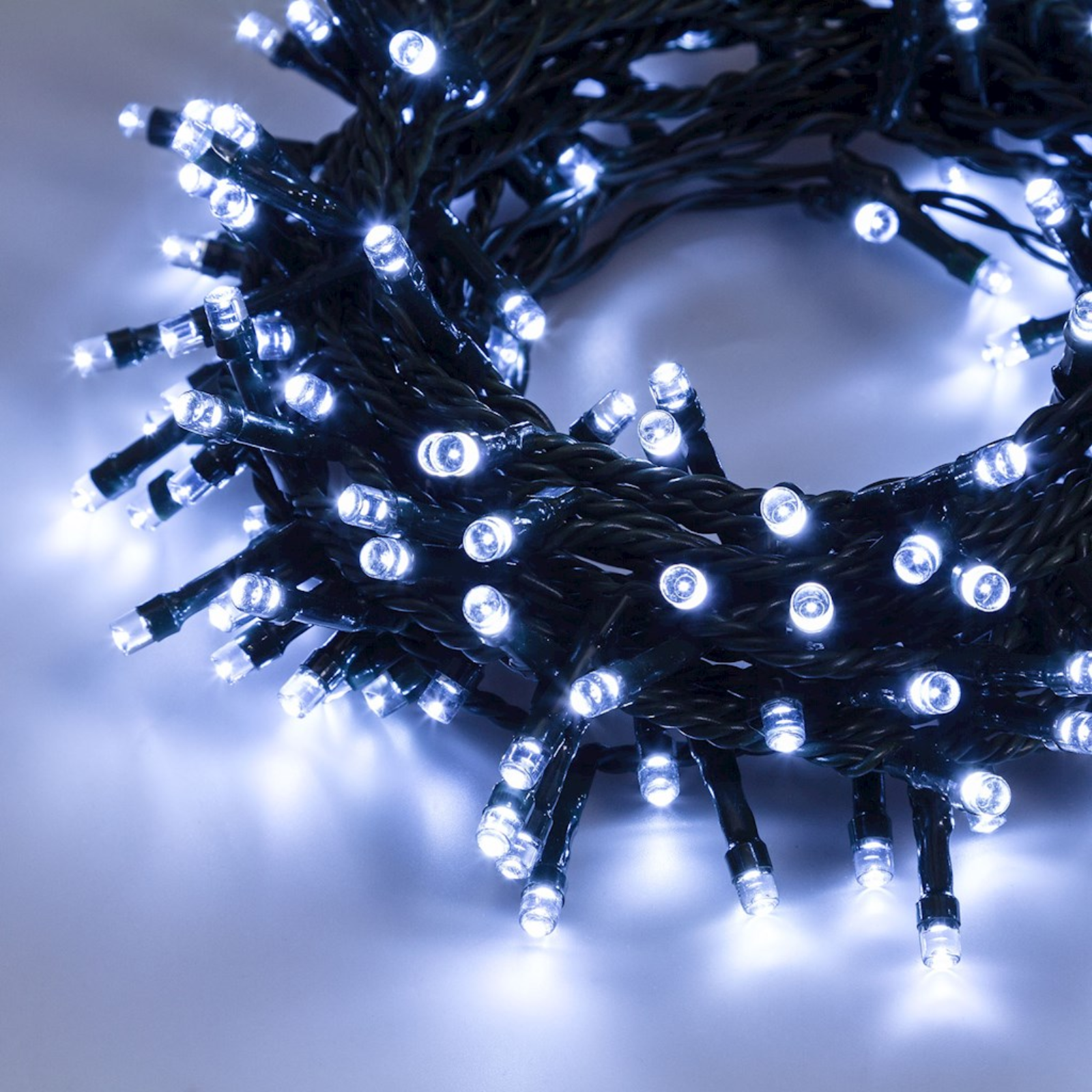 Catena luminosa lineare 1200 led con 8 giochi di luce decorazione natalizia