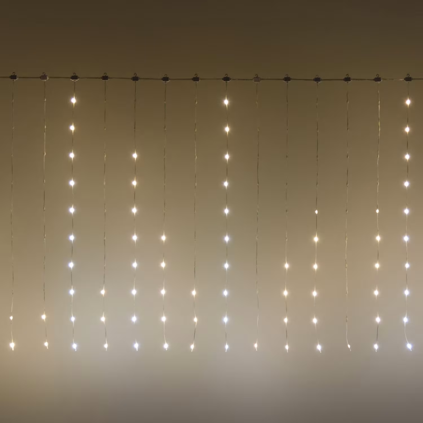 Tenda luminosa 300 gocce led bianco caldo e bianco per uso interno o esterno