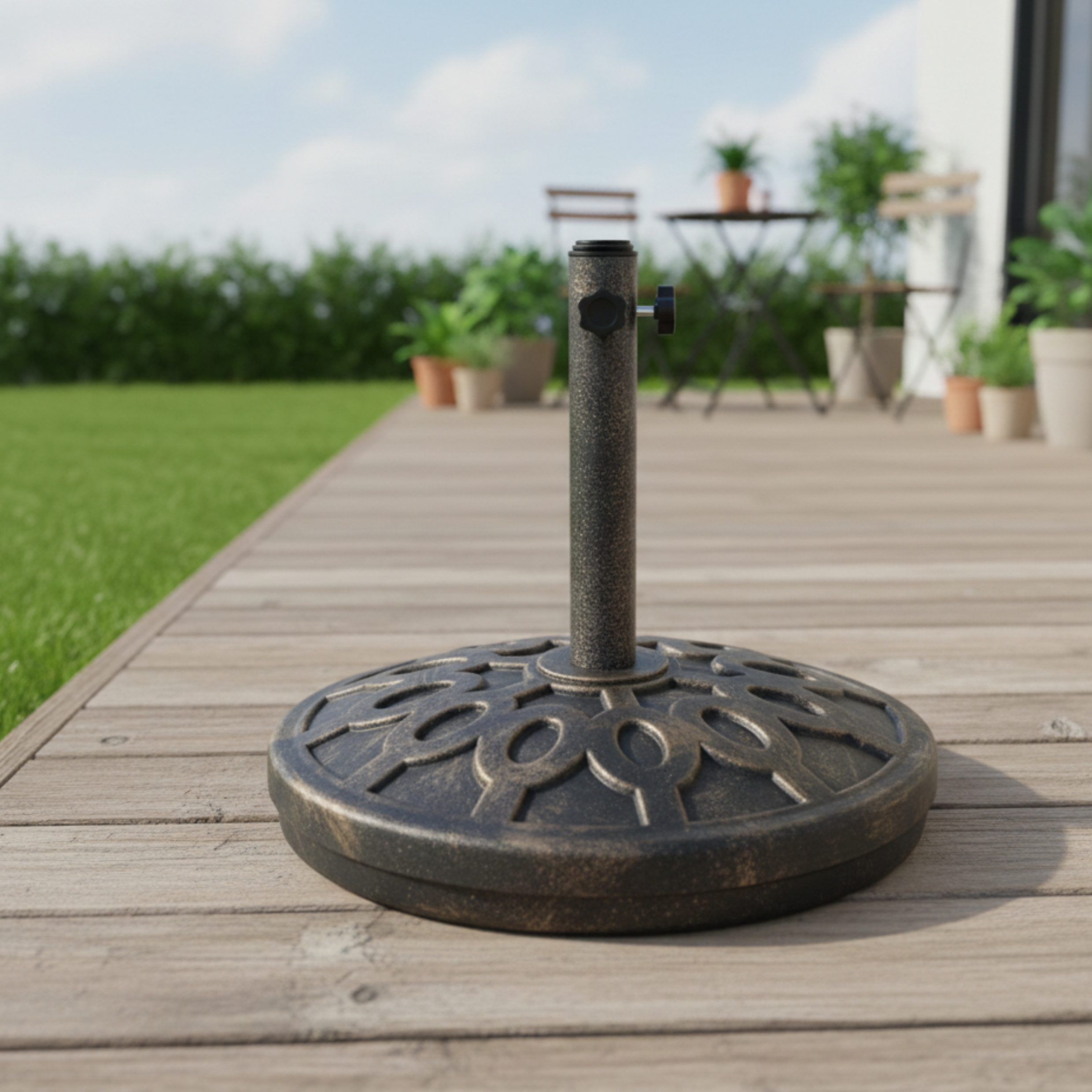 Base per ombrellone in resina rotonda Ø 41,5 cm