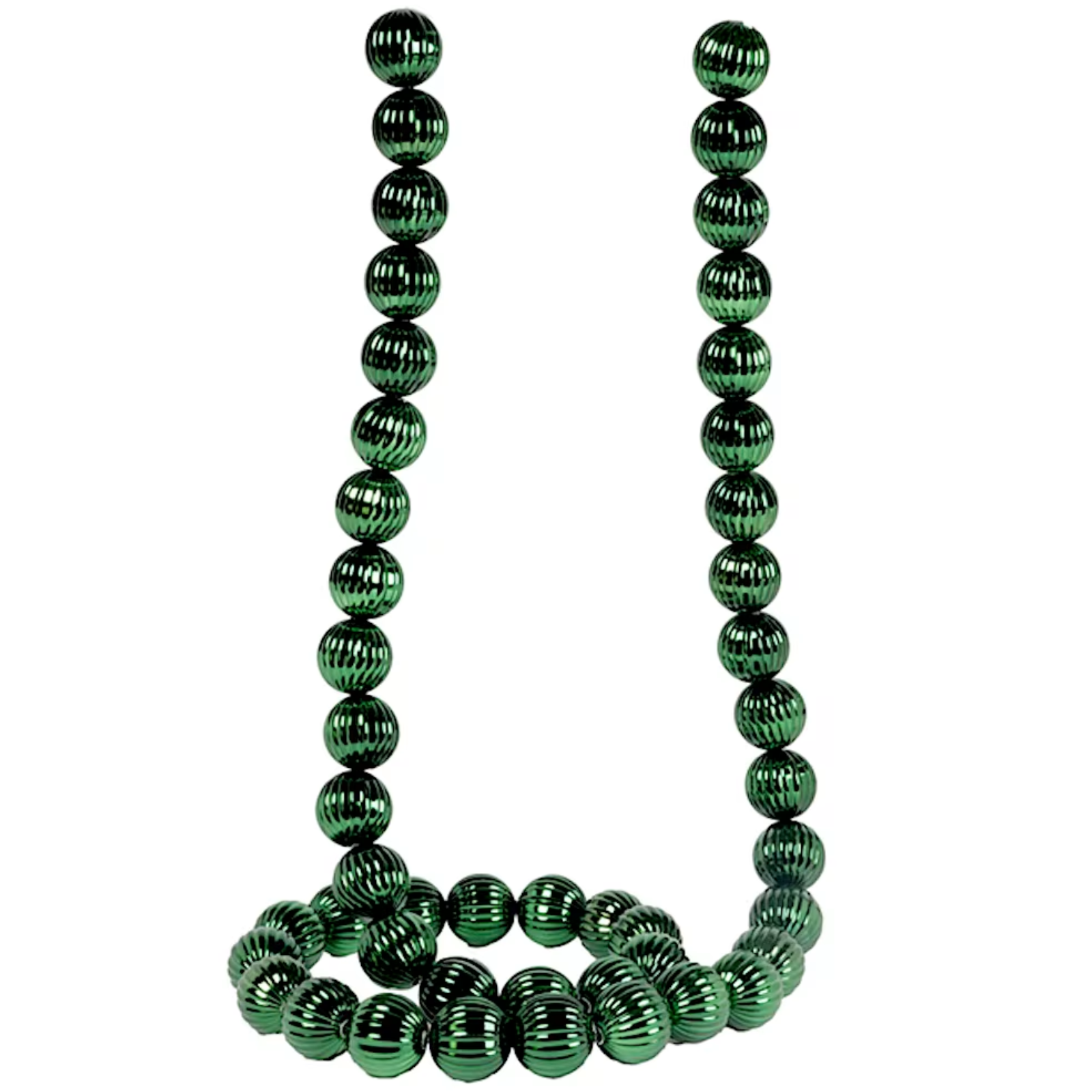Ghirlanda di natale sfere in pvc Ø 4 cm decorazioni natalizie 180 cm