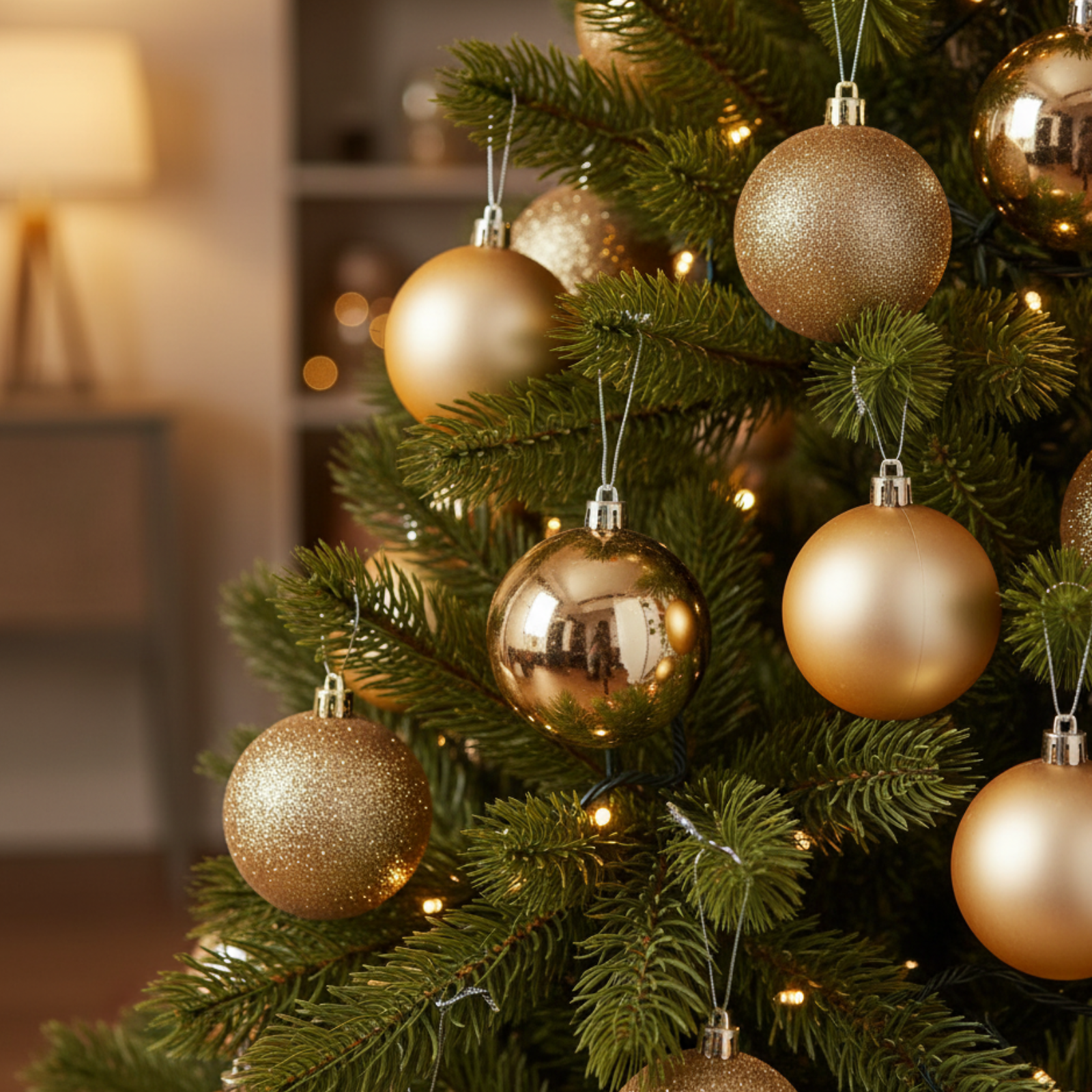 Palline per albero di natale Set 4 pz Ø 8 cm  in plastica colorazione assortita