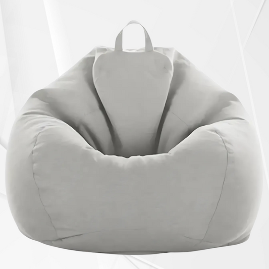 IKOMI - Poltrona a sacco Pouf in tessuto design moderno con imbottitura 100x90