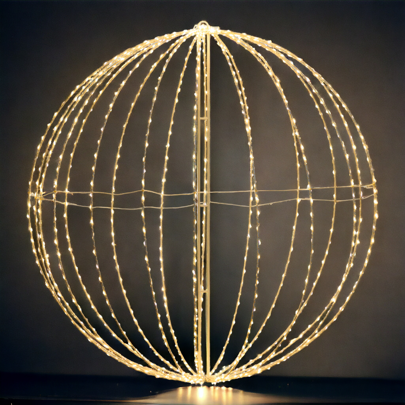 Sfera luminosa 520 microled bianco caldo ø54cm decorazione natalizia per uso interno o esterno