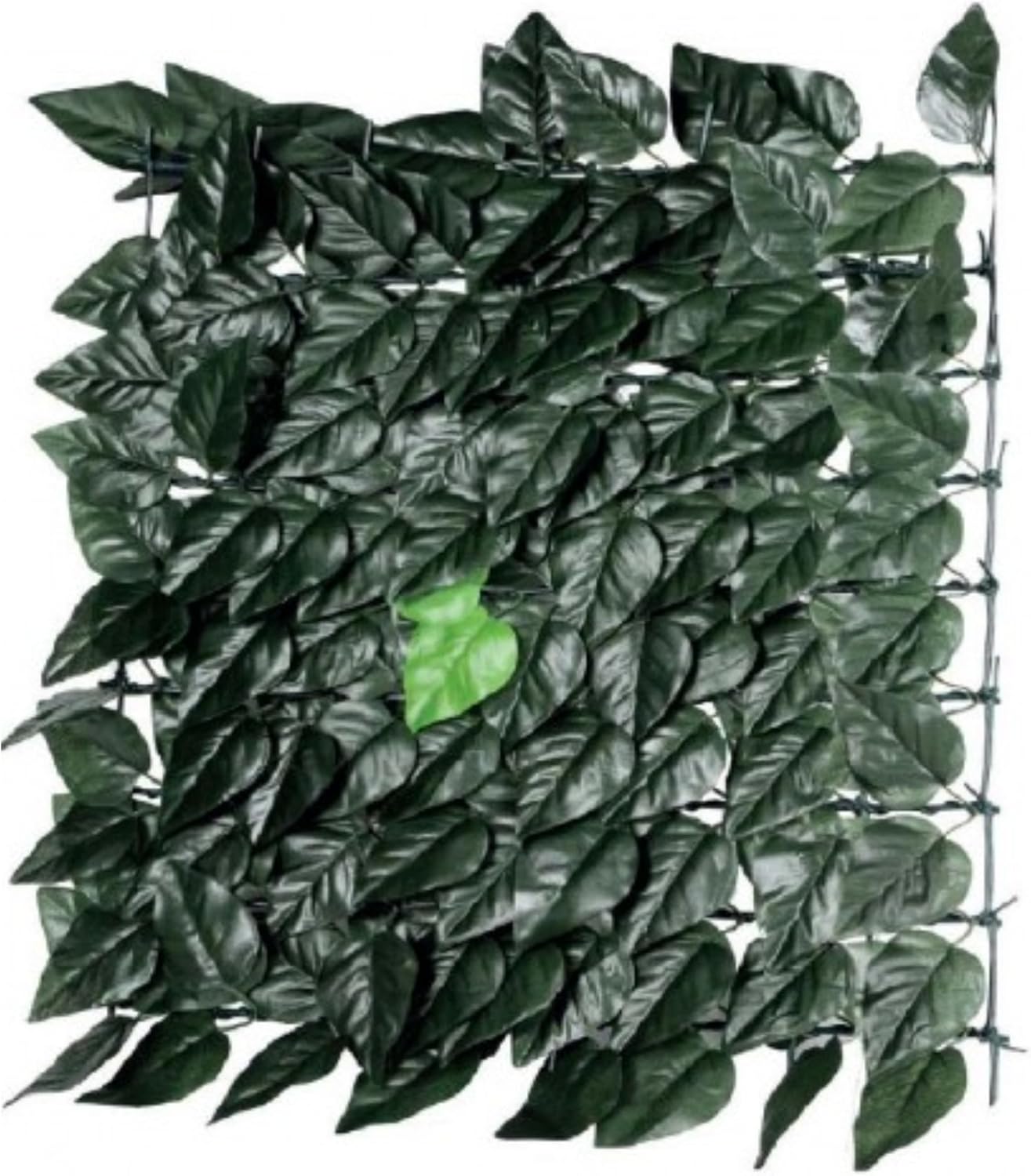 Siepe artificiale edera finta con foglie di lauro ideale per ambienti esterni