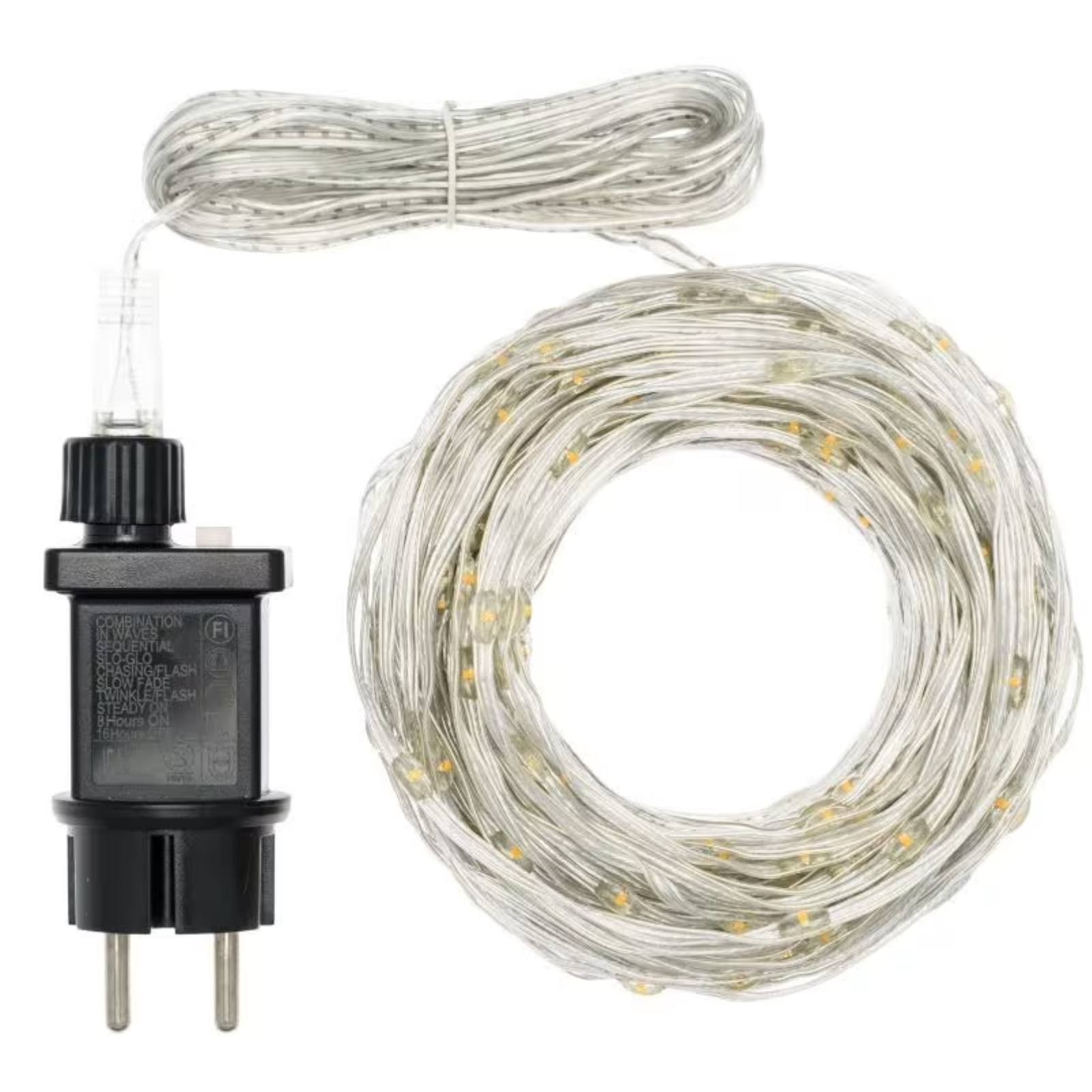 Catena lineare luminosa 400 led bianco freddo luci di natale per interno o esterno
