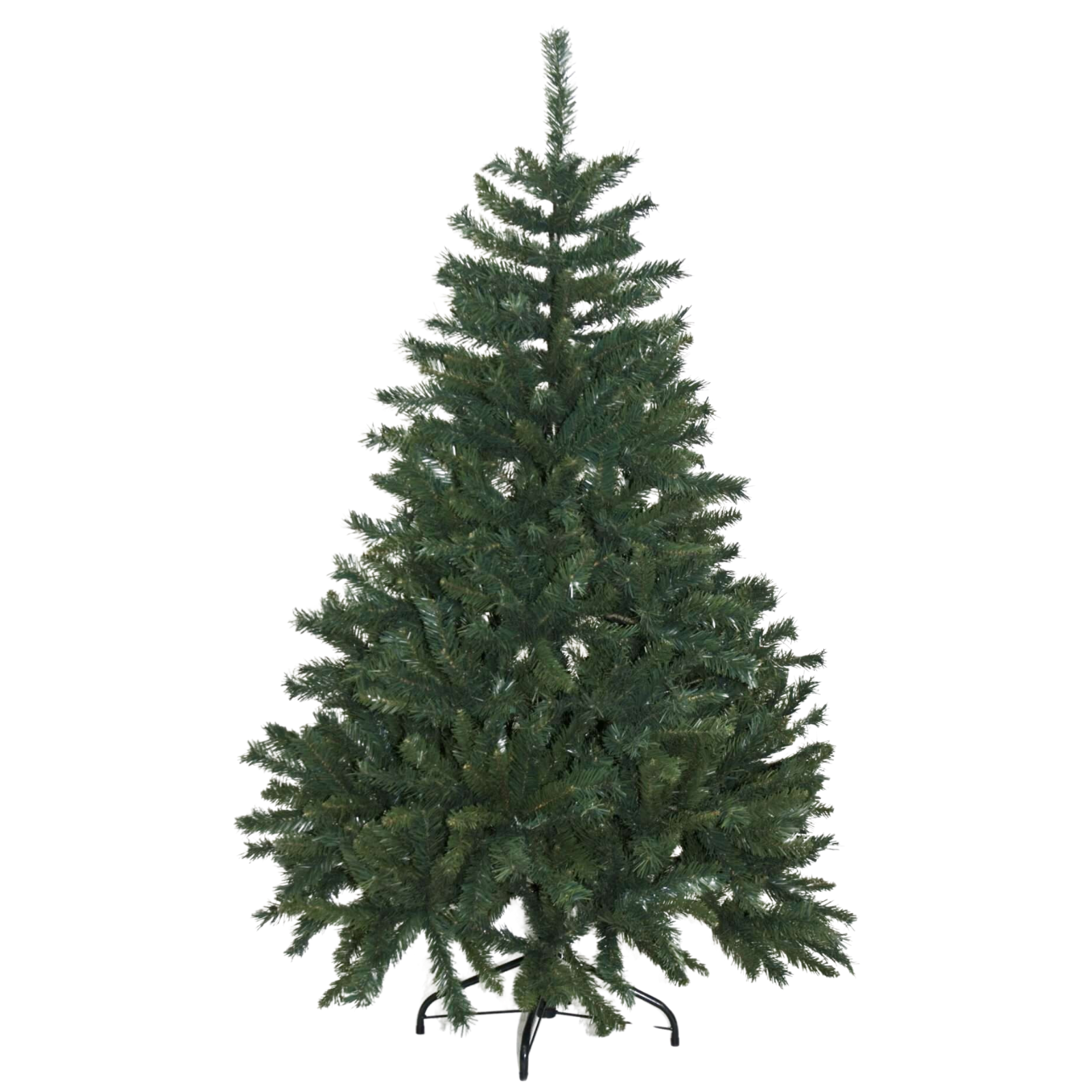 Albero di natale verde artificiale in Pvc super folto con base in metallo - Valdor