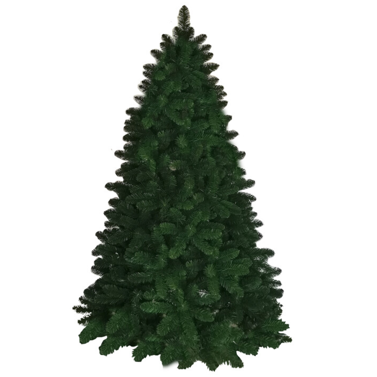 Albero di natale verde artificiale in Pvc folto con base in metallo - Alpin