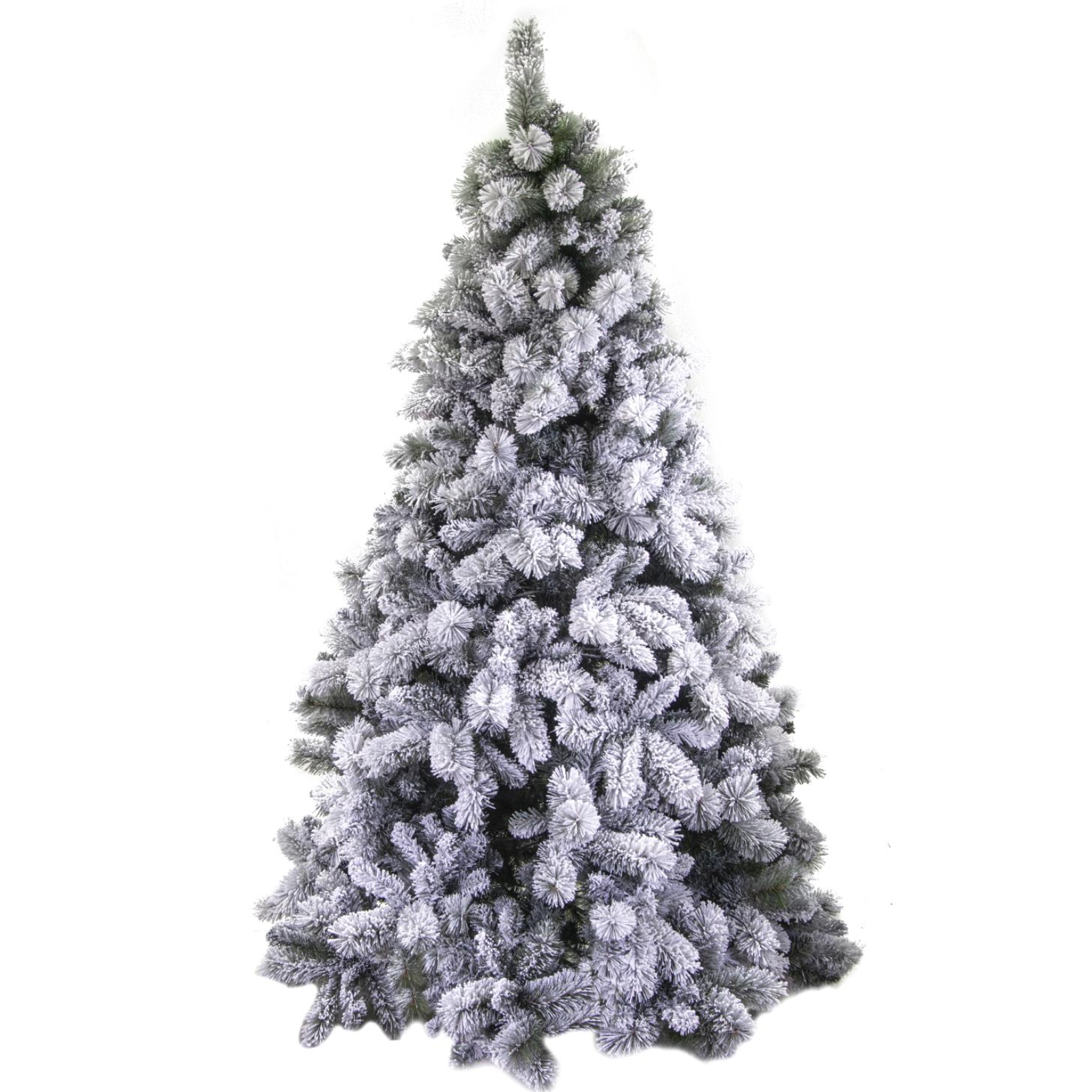 Albero di natale innevato artificiale in PVC + AGHIFOGLIO struttura in metallo apertura a ombrello - Blizard