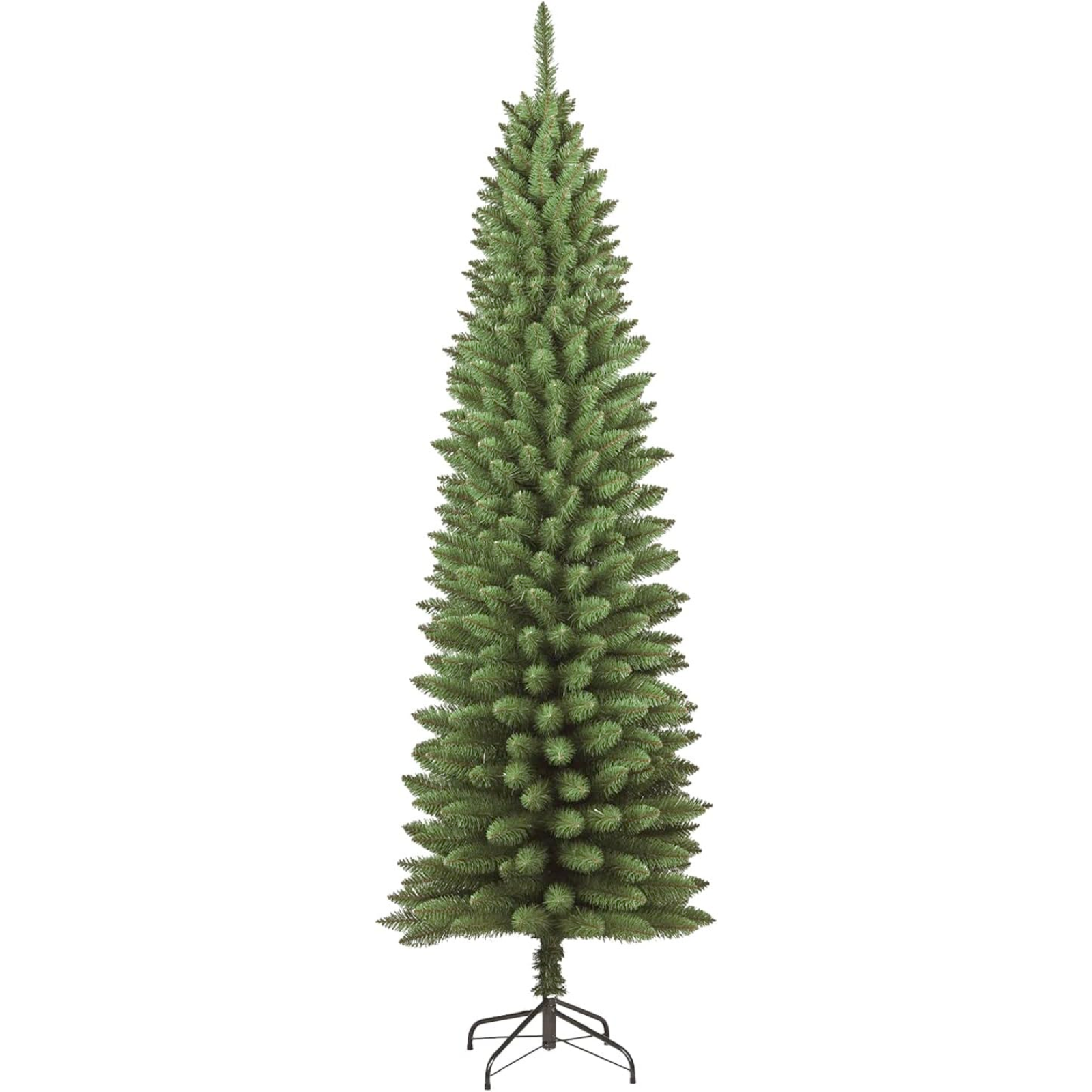 Albero di natale slim "Minnesota" verde artificiale in pvc 120/150/180/210/240 cm