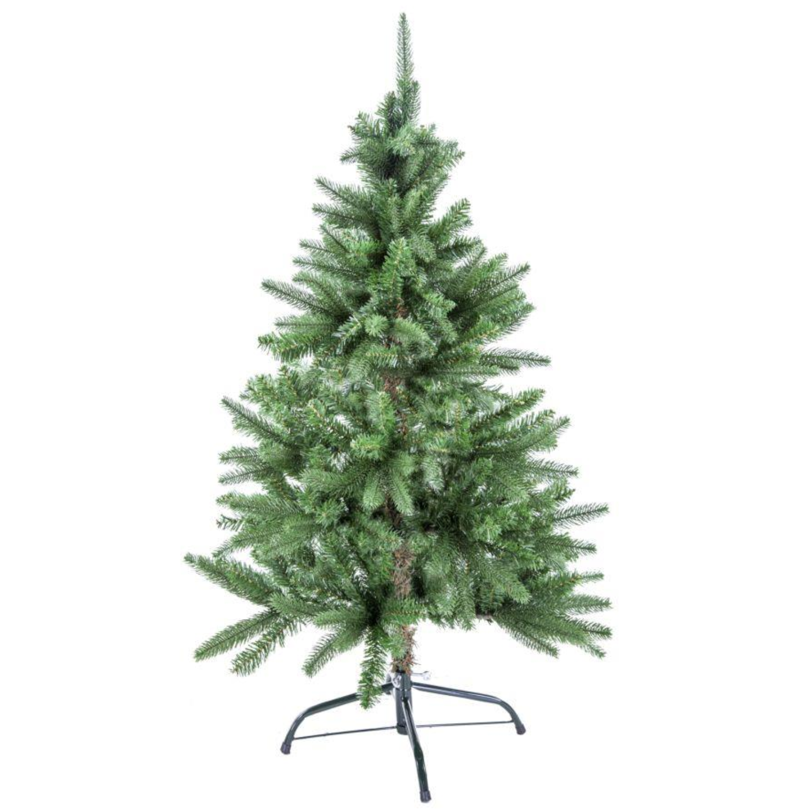 Albero di natale artificiale in PVC+PE verde con base in metallo apertura a ombrello - Forrest