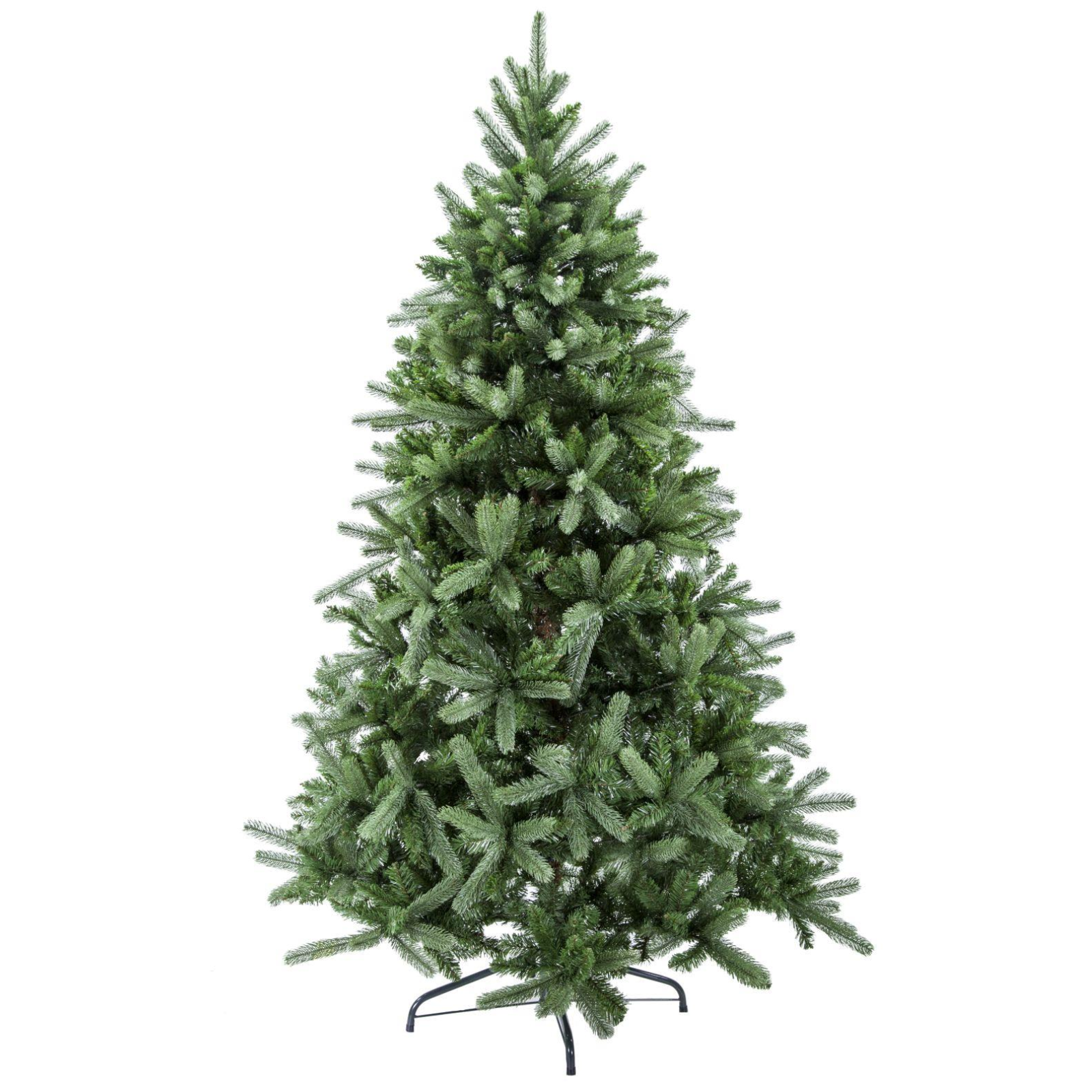 Albero di natale artificiale verde in PE + PVC folto struttura in metallo - Pinewood