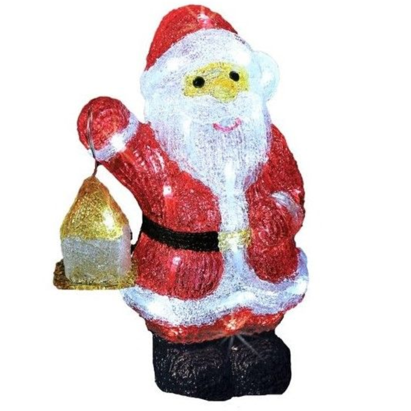 Babbo natale luminoso da esterno 40 Led bianco freddo