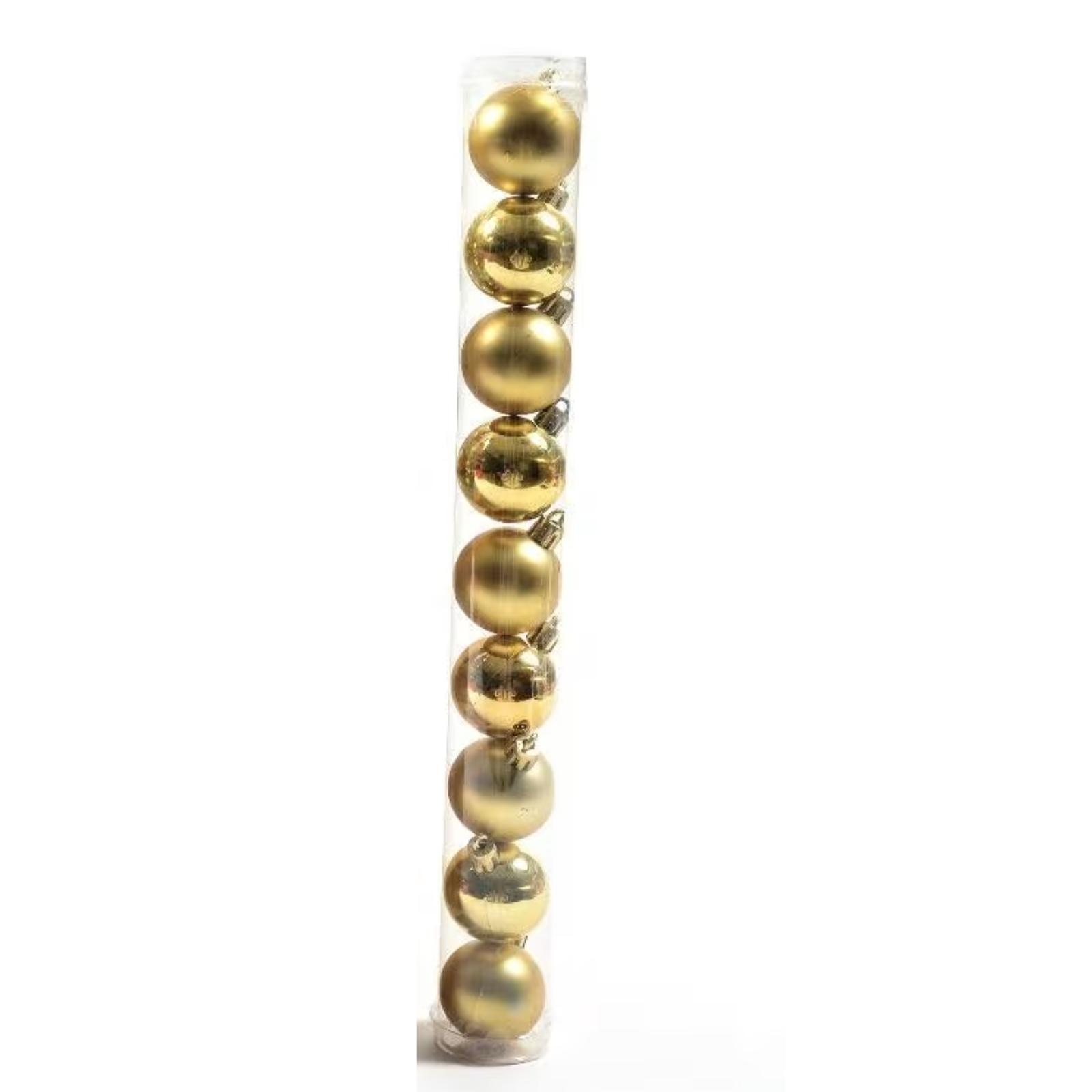 Palline per albero di natale set 9 pz oro lucido e opaco Ø 4 cm decorazione natalizia