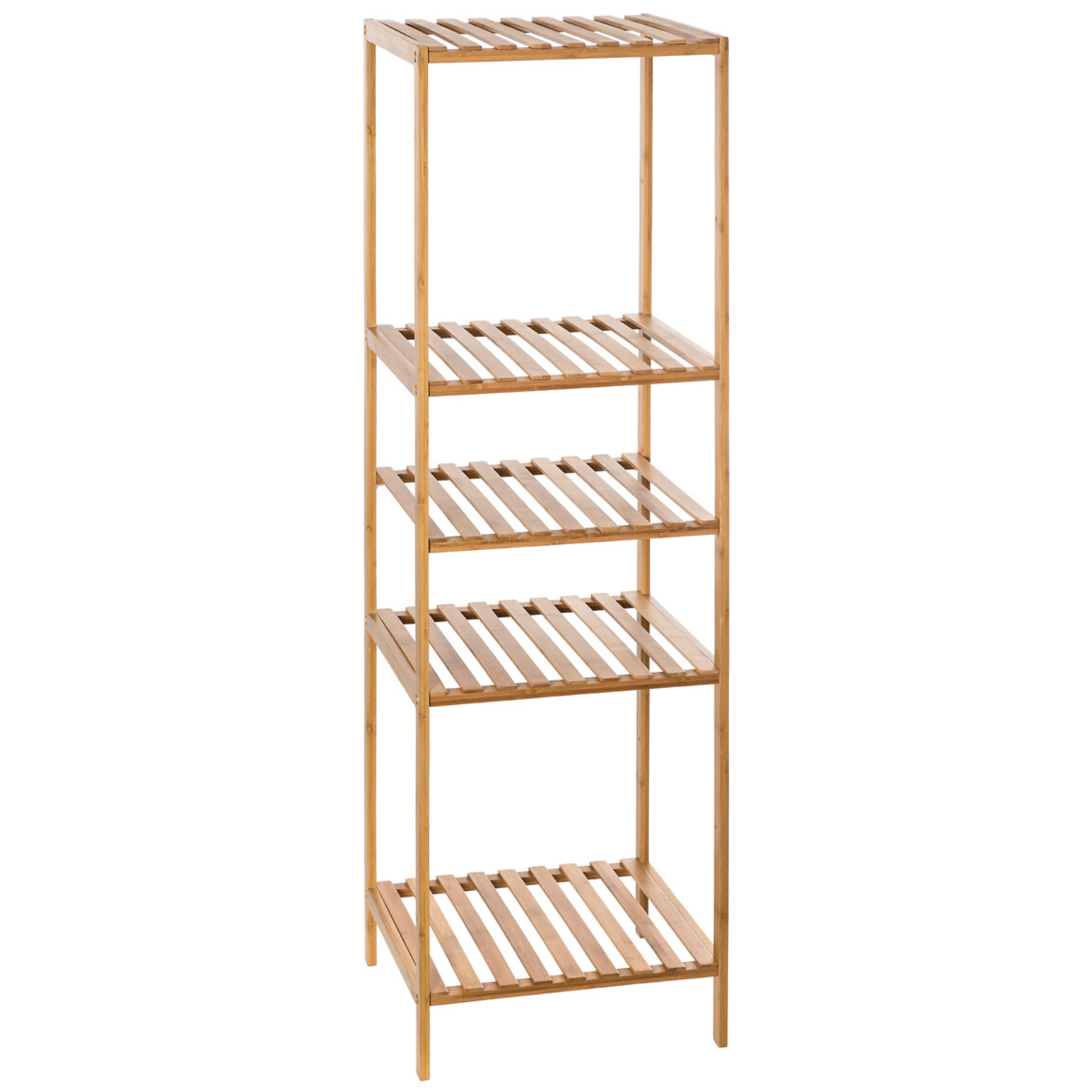 Scaffale da bagno a 4 ripiani in legno bambù H 111 cm- Nami