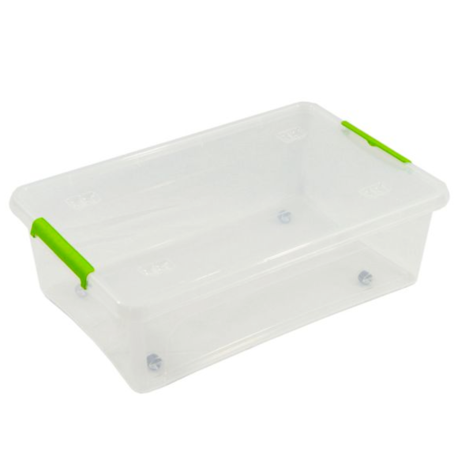 IDesign Linus Contenitore Multiuso Con Manici – Trasparente, 30,5 X 25,4 X 20,3 Cm, Per Dispensa, Cucina, Armadio, Ufficio