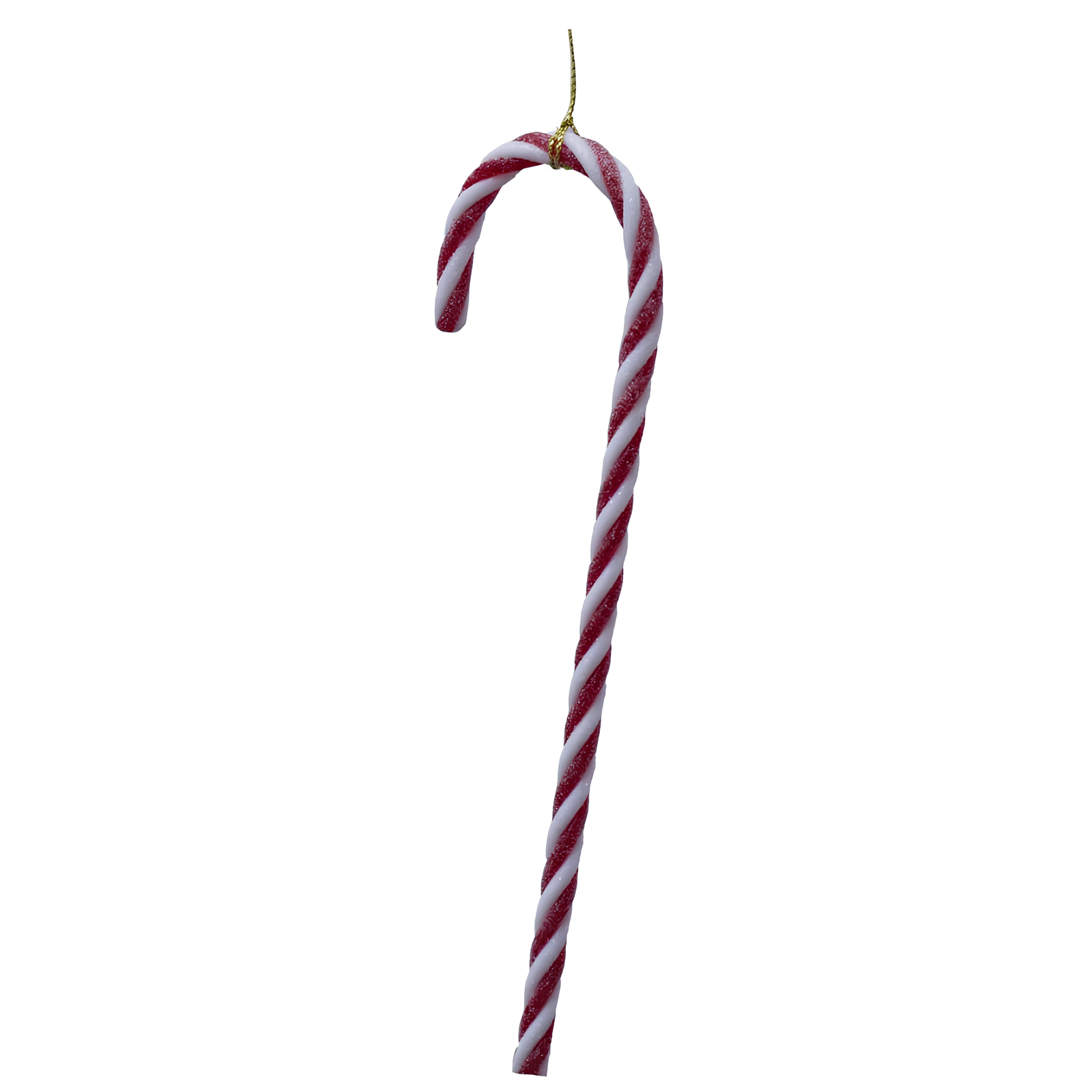 Pendente per albero di natale bastoncino di zucchero rosso e bianco H 21 cm - Candy White