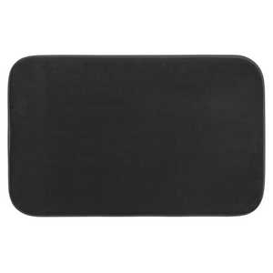 Tappeto da bagno in memory foam rettangolare assorbi acqua assorbente e antiscivolo Nero