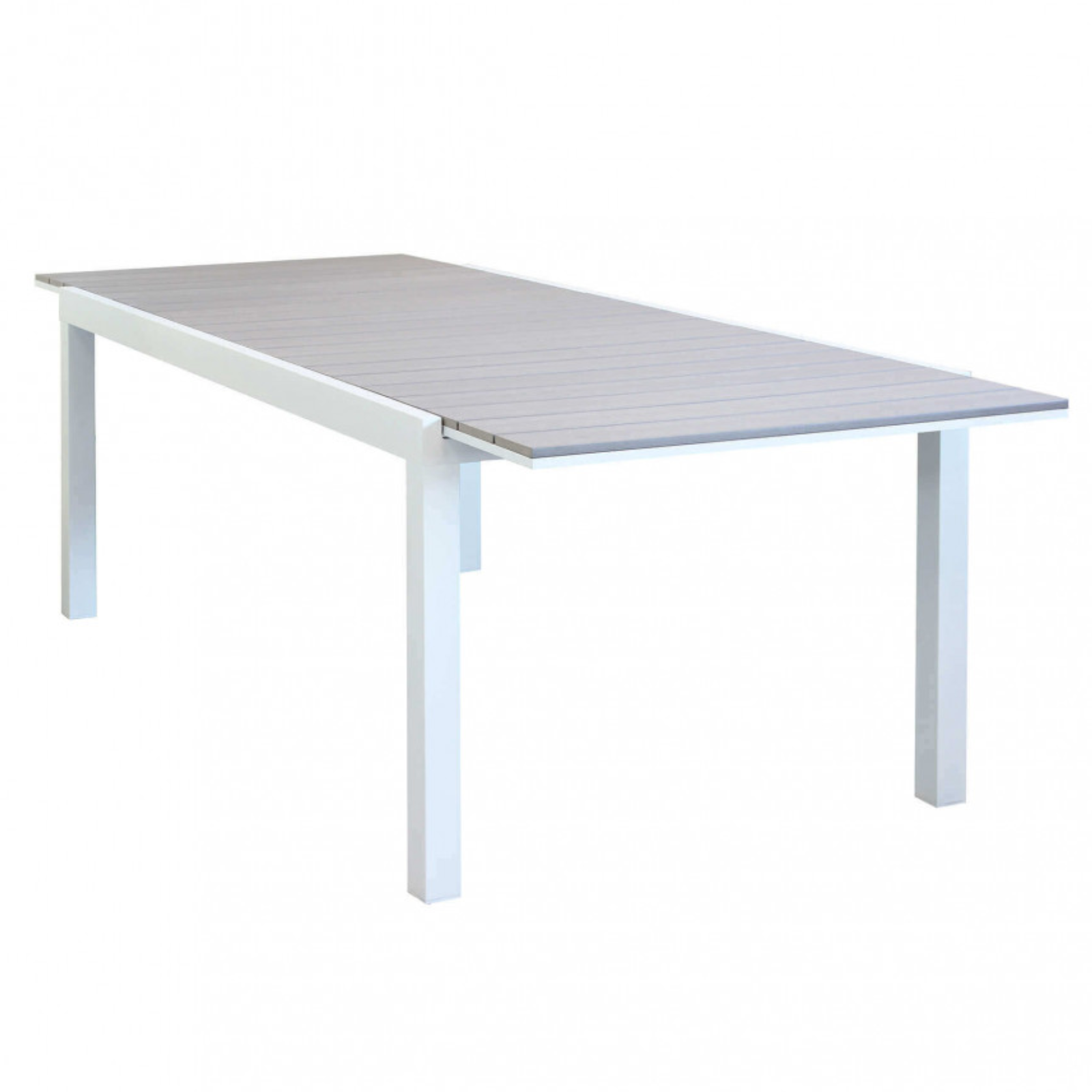 Tavolo allungabile rettangolare da esterno struttura in alluminio e piano in polywood - Penta
