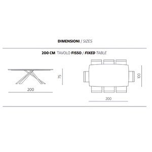 Tavolo da pranzo 160x75h con base in metallo nero e piano in rovere impiallacciato - Floy