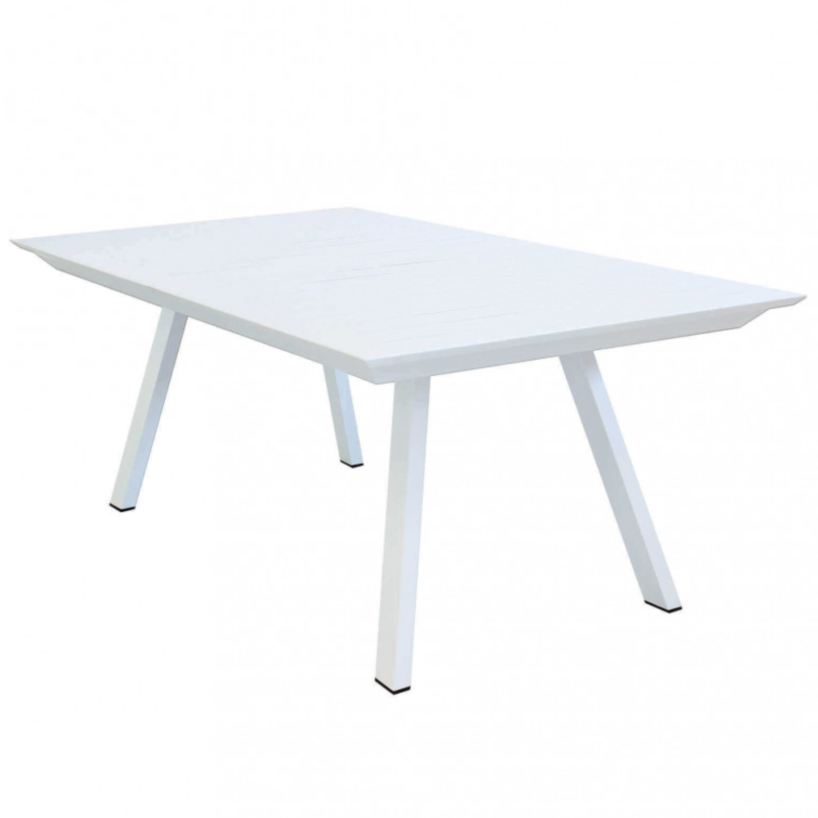 Tavolo allungabile 200/300 design moderno in alluminio bianco da esterno o interno - Zante