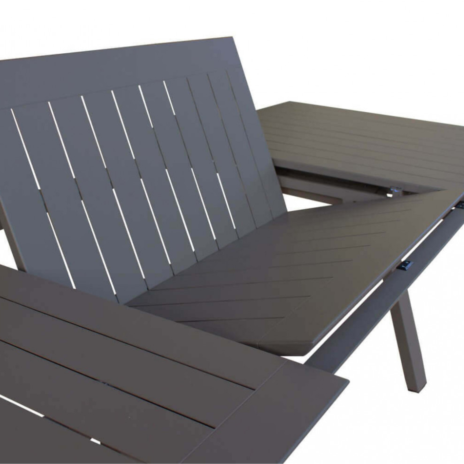 Tavolo allungabile 200/300 design moderno in alluminio antracite da esterno o interno - Zante