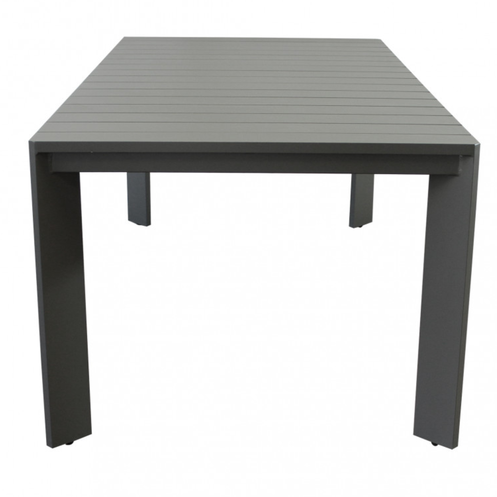 Tavolo rettangolare 200x100 in alluminio antracite da interno o esterno - Connec
