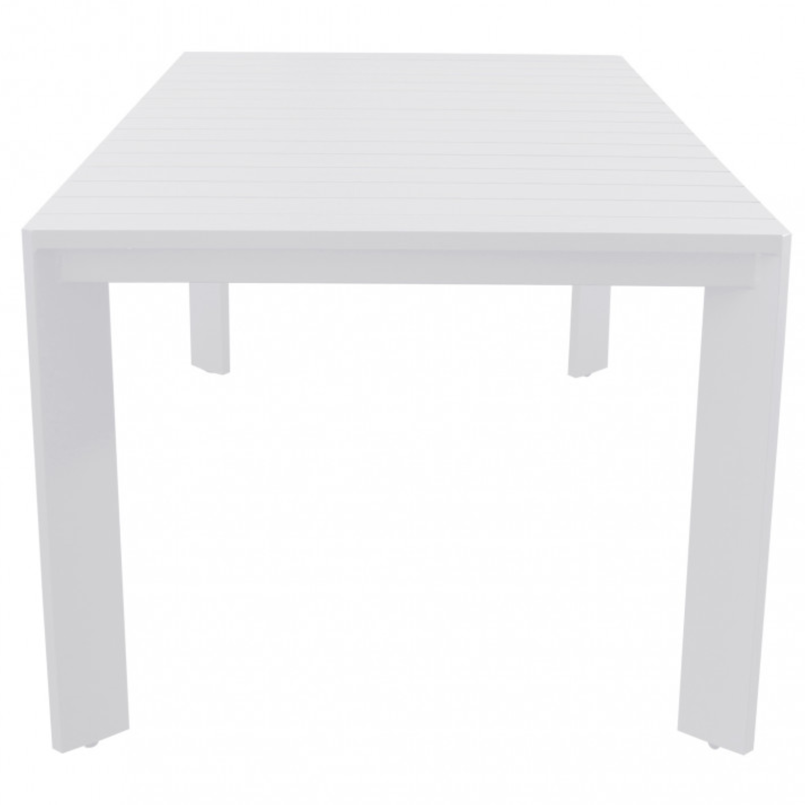 Tavolo rettangolare 200x100 in alluminio bianco da interno o esterno - Connec