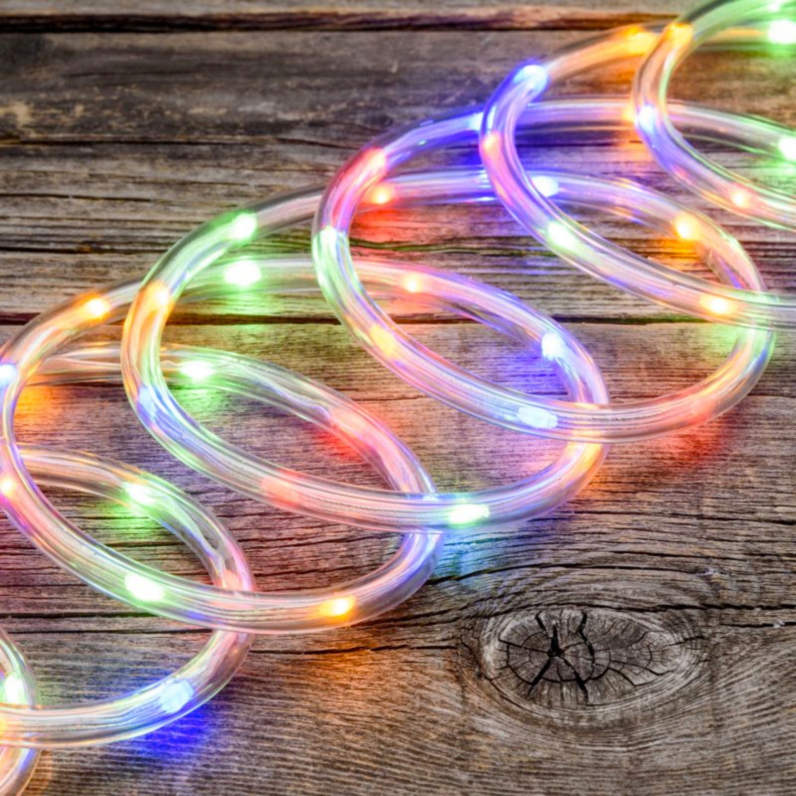 Tubo luminoso luci di natale 240 led multicolor 10 mt con giochi di luci per uso interno o esterno